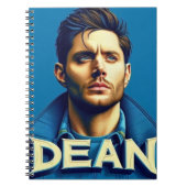 Notebooks Dean su fondo blu Notitieboek (Voorkant)
