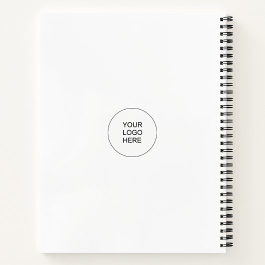 Notebooks Upload Company Logo Custom Text Name Notitieboek (Achterkant)
