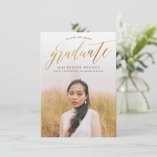 notebookwaardig | Aankondiging Gold Script Afstude (Staand voorkant)