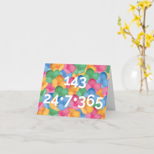 Notecard - 143, ik hou van je kaart (Gele Bloem)