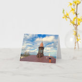 Notecard - 1820 Courthouse Cupola Kaart (Gele Bloem)