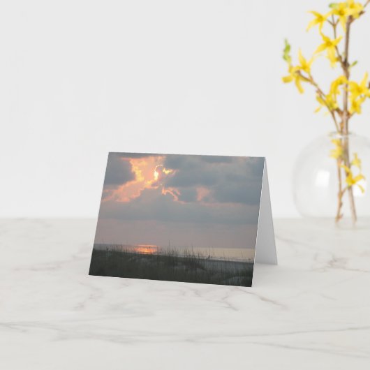 Notecard:  Afbeeldingen van het Eiland van Hilton Kaart (Gele Bloem)