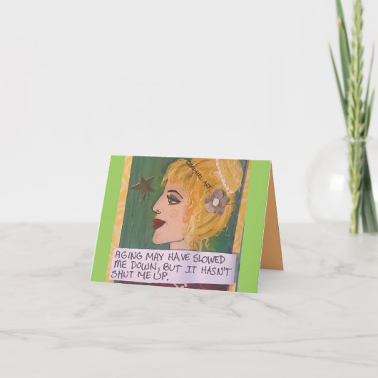 NOTECARD-AGING KAN VERTRAAGD ZIJN KAART (Voorkant)