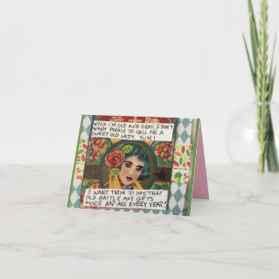 Notecard-Als ik oud en grijs ben, wil ik geen mens Kaart