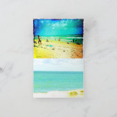 NOTECARD - ALS JE HET GELUK HEBT OM OP HET STRAND  KAART (Binnen)