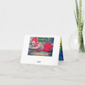 NOTECARD - ALS JE HET GELUK HEBT OM OP HET STRAND  KAART (Achterkant)