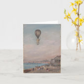 Notecard- Art-Hot Air-ballonnen 18 Kaart (Gele Bloem)