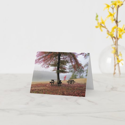 Notecard - Autumn in Morton Park Kaart (Gele Bloem)