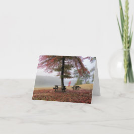 Notecard - Autumn in Morton Park Kaart