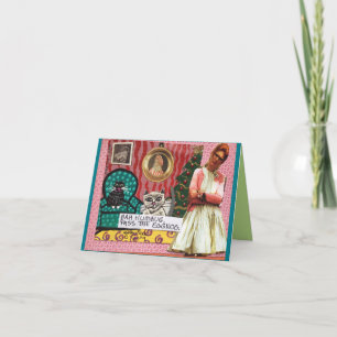 NOTECARD-BAH HUMBUG. GA DE EIERPUNCH OVER FEESTDAGEN KAART