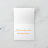 NOTECARD, "BEDANKT" LANDSCHAP BEDANKKAART (Binnen)