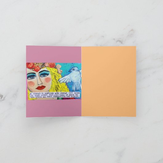 NOTECARD-BESTE VRIENDEN-ZE WETEN HOE GEK JE BENT KAART (Binnen)