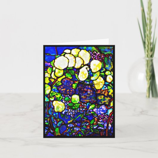 Notecard-bevlekte glas-Louis Tiffany 12 Kaart (Voorkant)