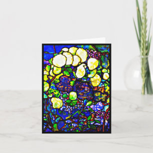 Notecard-bevlekte glas-Louis Tiffany 12 Kaart