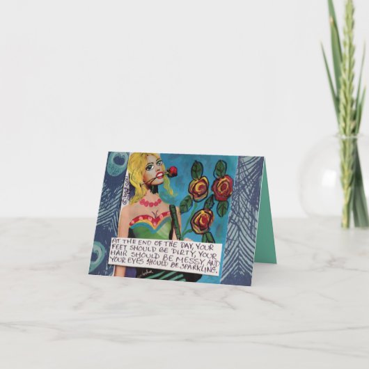 NOTECARD-BIJ HET EIND VAN DE DAG KAART (Voorkant)