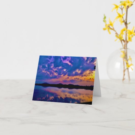 notecard : binnenin blanco : altijd kaart (Gele Bloem)