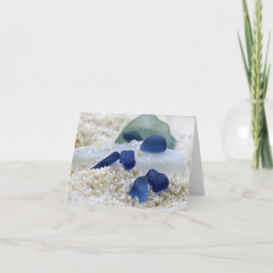 Notecard - Blauw en Aqua Zee Glass Kaart