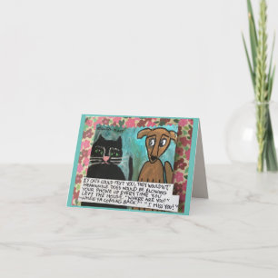 NOTECARD-Cat/hond Kaart