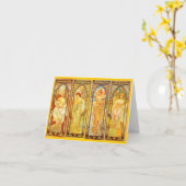 Notecard-Classic/-Mucha 25 Kaart (Gele Bloem)
