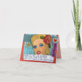 NOTECARD-DAAR EEN FIJNE LIJN TUSSEN KAART (Voorkant)