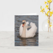 Notecard: De Mannelijke Stodde Zwaan van de Kaart (Gele Bloem)