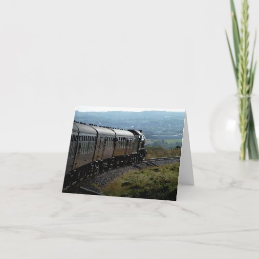 Notecard: De Trein van de stoom in Yorkshire Kaart (Voorkant)