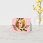 NOTECARD DE VINTAGE VAN DE ENGEL KAART (Gele Bloem)