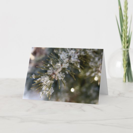 NOTECARD, de vlokken van het Kristal op Nette Kaart (Voorkant)