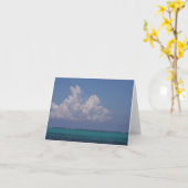 Notecard die de de ertsader en horizon van Belize Kaart (Gele Bloem)
