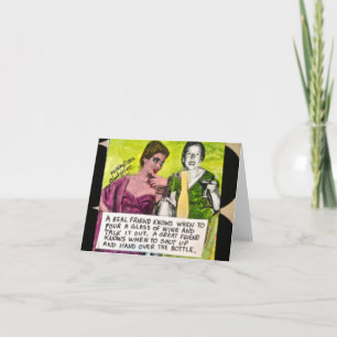 NOTECARD - EEN ECHTE VRIEND WEET WANNEER HIJ EEN G KAART