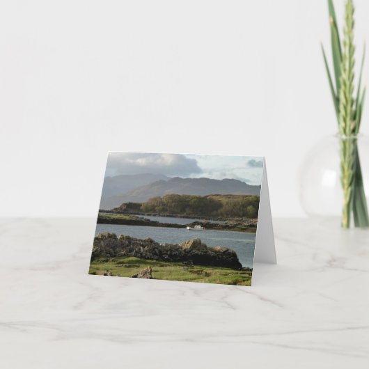 Notecard: Eiland van Landschap Skye Kaart (Voorkant)