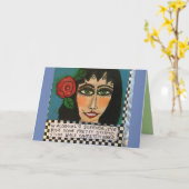 Notecard-en alcohol geweldig, ik heb wat pr gedaan kaart (Gele Bloem)