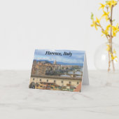 Notecard: Florence, Italië Kaart (Gele Bloem)