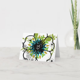Notecard-Flowers-Floral 2 Kaart