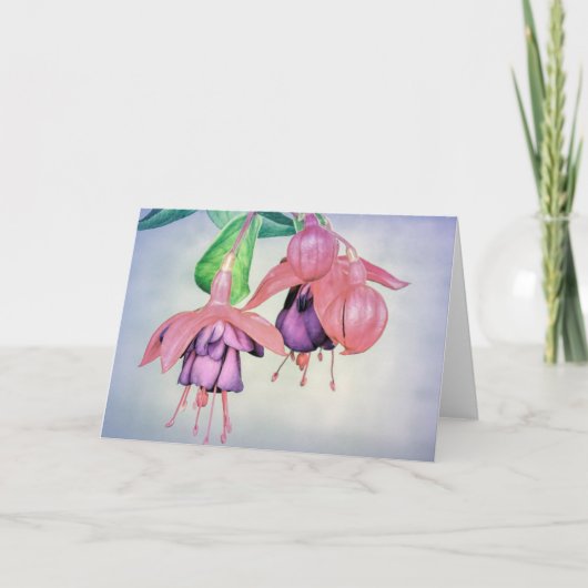 Notecard - Fuchsia Notitiekaartje (Voorkant)