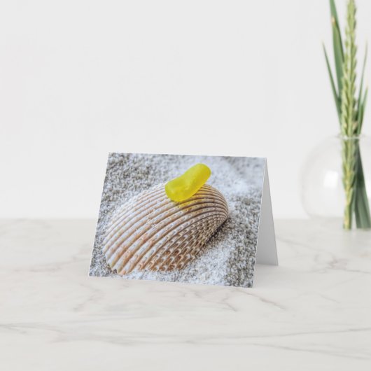 Notecard - Geel Zee Glass Kaart (Voorkant)