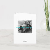 NOTECARD-GELATEN HET GOEDE BROODJE VAN TIJDEN KAART (Achterkant)