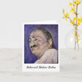 Notecard-- Geliefde Baba Meher Kaart (Gele Bloem)
