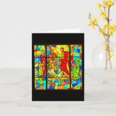 Notecard-Glas in lood-44 Kaart (Gele Bloem)