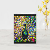 Notecard-Glas in lood-Louis Tiffany 16 Kaart (Gele Bloem)