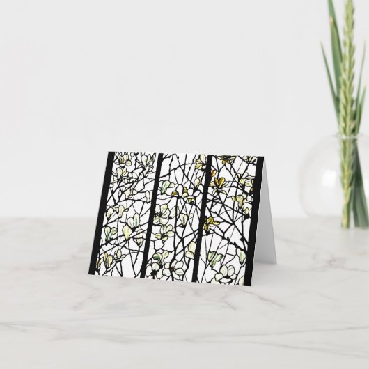 Notecard-Glas in lood-Louis Tiffany 8 Kaart (Voorkant)