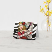 NOTECARD-GROEIENDE OUDE SCHANDALIG KAART (Gele Bloem)