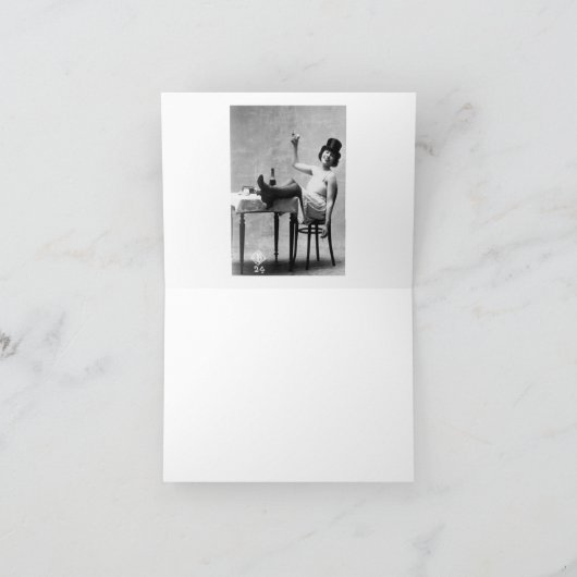 NOTECARD-GROEIENDE OUDE SCHANDALIG KAART (Binnen)