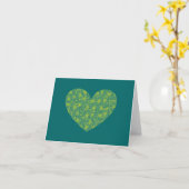 NOTECARD HEART10.7 KAART (Gele Bloem)