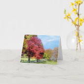 Notecard - herfst op het boerderij kaart (Gele Bloem)