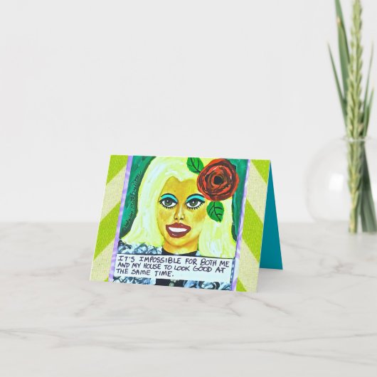 NOTECARD-HET IS ONMOGELIJK VOOR ZOWEL MIJ ALS MIJN KAART (Voorkant)