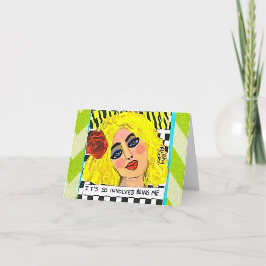 NOTECARD-HET IS ZO GEÏMPLICEERD ZIJND ME KAART (Voorkant)