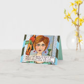 NOTECARD-HIER IN HET ZUIDEN VERBERGEN WE ONS NIET KAART (Gele Bloem)