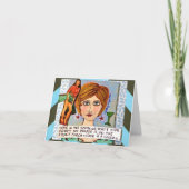 NOTECARD-HIER IN HET ZUIDEN VERBERGEN WE ONS NIET KAART (Voorkant)