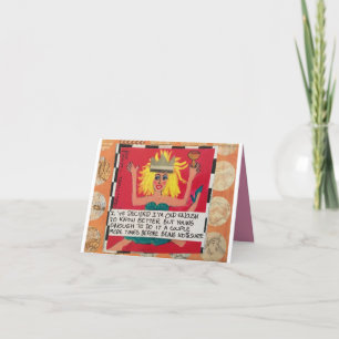 NOTECARD-I HEB BESLOTEN DAT IK OUD GENOEG BEN OM B KAART